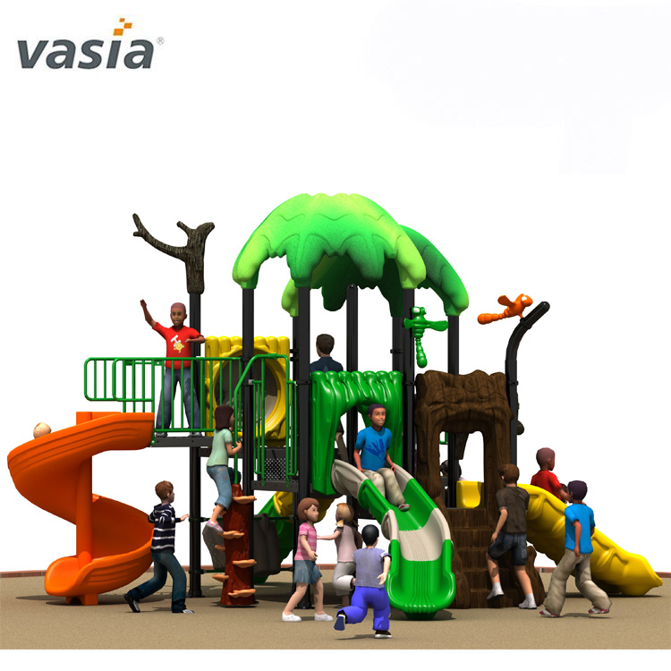 Natural Lovely High Quality Play Slide Patio trasero Playscape Equipment