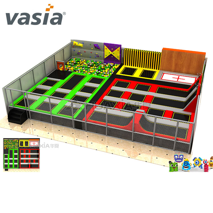 Vasia Cheap Course Professional Indoor Trampoline Park para interior