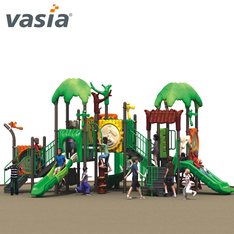 Doble uso comercial preescolar infantil popular al aire libre Jugar doble diapositiva