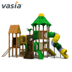 Fabricante de Vasia China niños deslizantes Escalar juego de plástico al aire libre