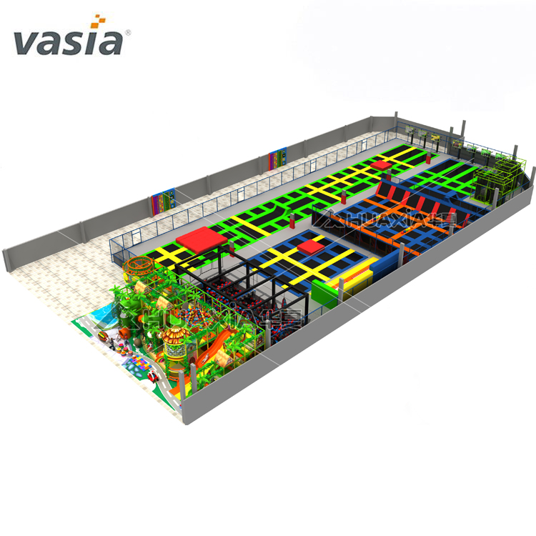 Vasia European Standard Trampoline Park para niños y adultos de alta calidad