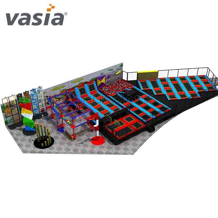 Huaxia Colorful Commercial Indoor Trampoline Playground en venta